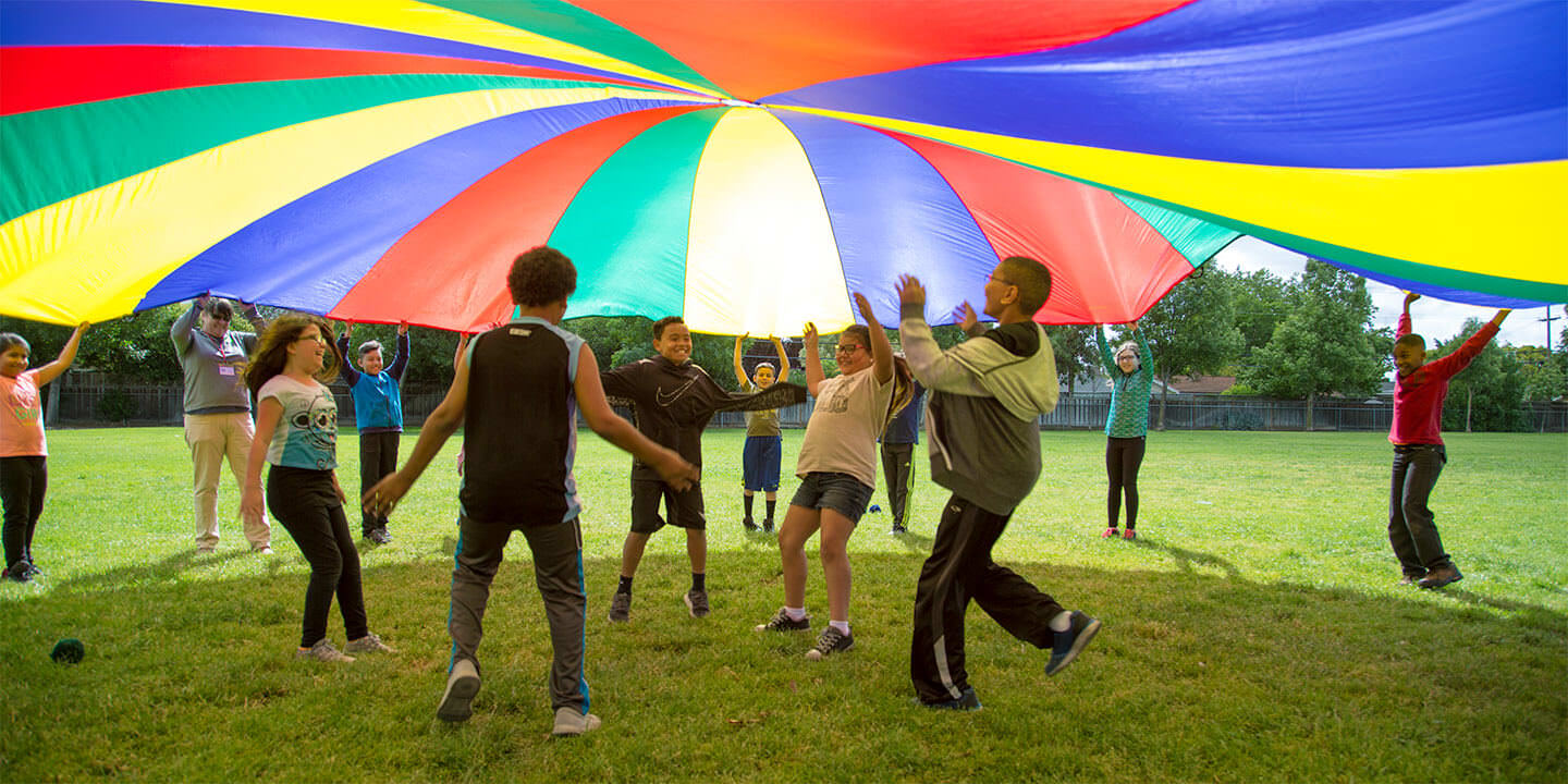 outdoor physical education class